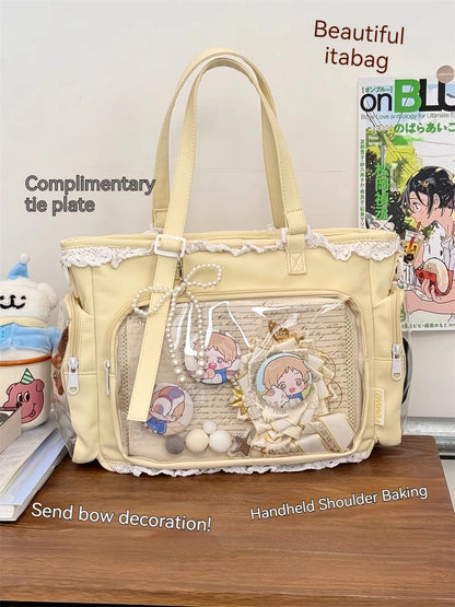 Ballet Girl Large Appetite Itabag Japanese Two-Dimension Single Shoulder Crossbody Bag Gift For Friends Women'S Handbag Gift