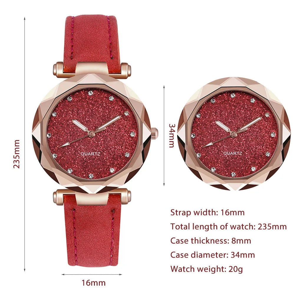 Business Quartz Watch Fashion PU Leather Strap Daily Quarts Watches Suitable for Daily Dating Gift Wristwatch