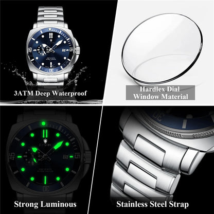 New Gifts Watches For Man Luxury Brand Mens Fashion Quartz Wristwatches Automatic Watch Men Sports Chornograph Digital Clock