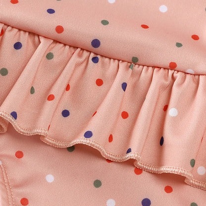 Girls Cute Backless Floral One-piece Swimsuit Baby Bikini Swimwear with hat Sun-proof Beach Vacation Toddlers Kids Chic Swimsuit