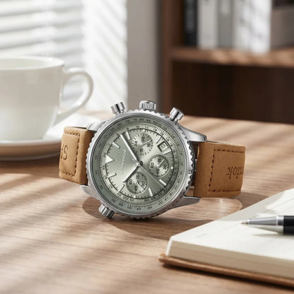 2026 New Top Luxury Man Wristwatch Sport Fashion Leather Quartz Watch For Men Chronograph Date Waterproof Luminous Men's Watches
