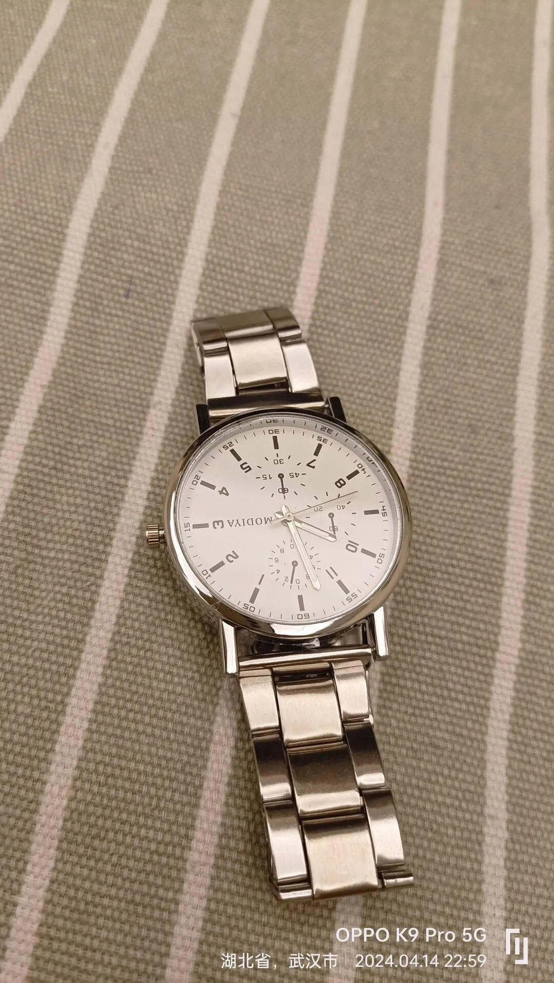 Fashion Men's Watch Casual Silver Alloy Band Male Business Quartz Watches Clock Wristwatches