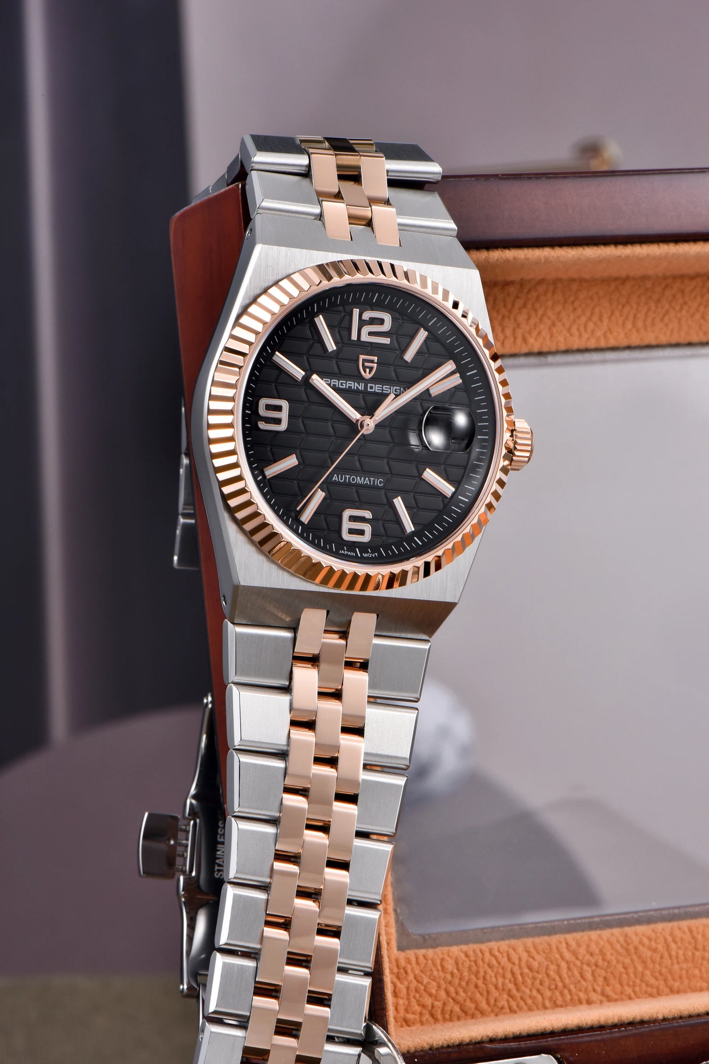 PAGANI DESIGN Watches Luxury Retro Mechanical Watches For Men Sapphire Glass New Waterproof Luminous Stainless Steel Men's Watch