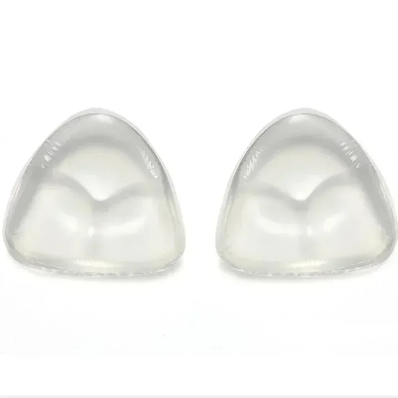 2pcs New Chest Sticky Bra for Bikini Thicken Sponge Bra Pads Breast Push Up Silicone Removeable Inserts Swimsuit Invisible Bra