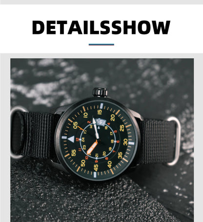 ADDIESDIVE Men Luminous Watch 5Bar Waterproof High Quality Nylon Strap Wristwatch Men Quartz Wirst Watches Relogio Masculino
