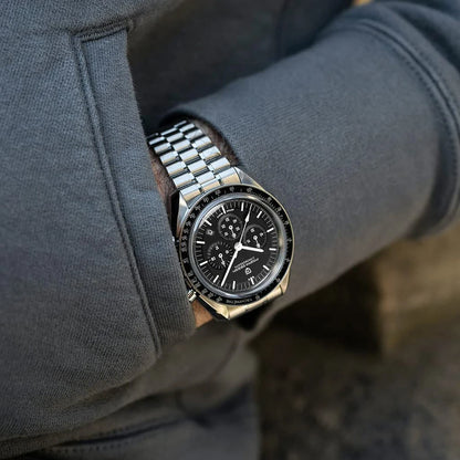 PAGANI DESIGN 2026 New Moon Watch Retro Quartz Watches For Men Stainless steel Luminous waterproof Luxury Sport Chronograph Man