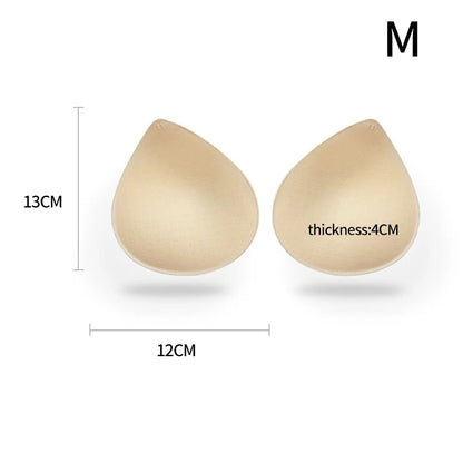 Women Sexy Breast Insert Push Up Bra Enhancer Swimsuit Bikini Pad Removeable Foam Chest Accessories Swimsuit Thickness 4/5/6cm