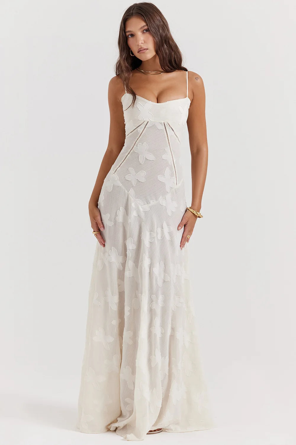 Ashgaily White Dress Women Halter Cotton Long Dress Lace Elegant Party Outfits Ladies Sexy Club Clothes
