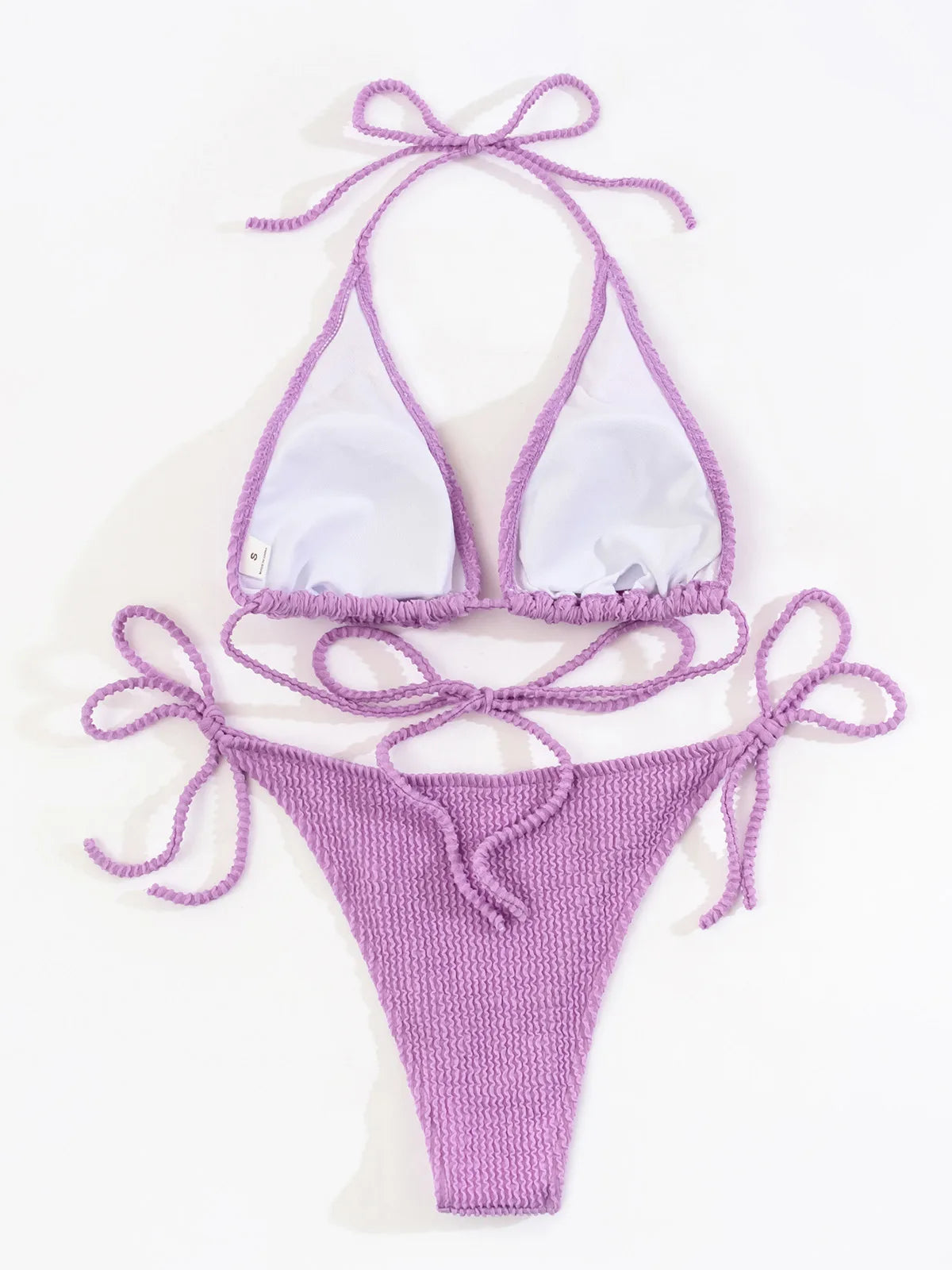 2025 New Fashion Sexy Bikini Solid Swimsuit Women Swimwear Push Up Set Brazilian Bathing Suit Summer Beach Wear Swimming