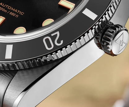 2025 Cronos Luxury Men's Watches 37mm Diver BB54 Vintage Automatic Matt/ Aluminum Bezel Female End Links Sapphire 20 Bar L6033
