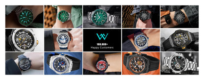 WM Watch Automatic Mechanical Watches Man Stainless Steel Waterproof MIYOTA 82S7 Limited Edition Welly Merck Watch Joint Series