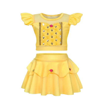 Princess Swimsuit Mermaid Mirabel Isabella Swimsuit Set Girl Summer Beachwear Pool Party Kids Anna Elsa Rapunzel Swimwear Suit