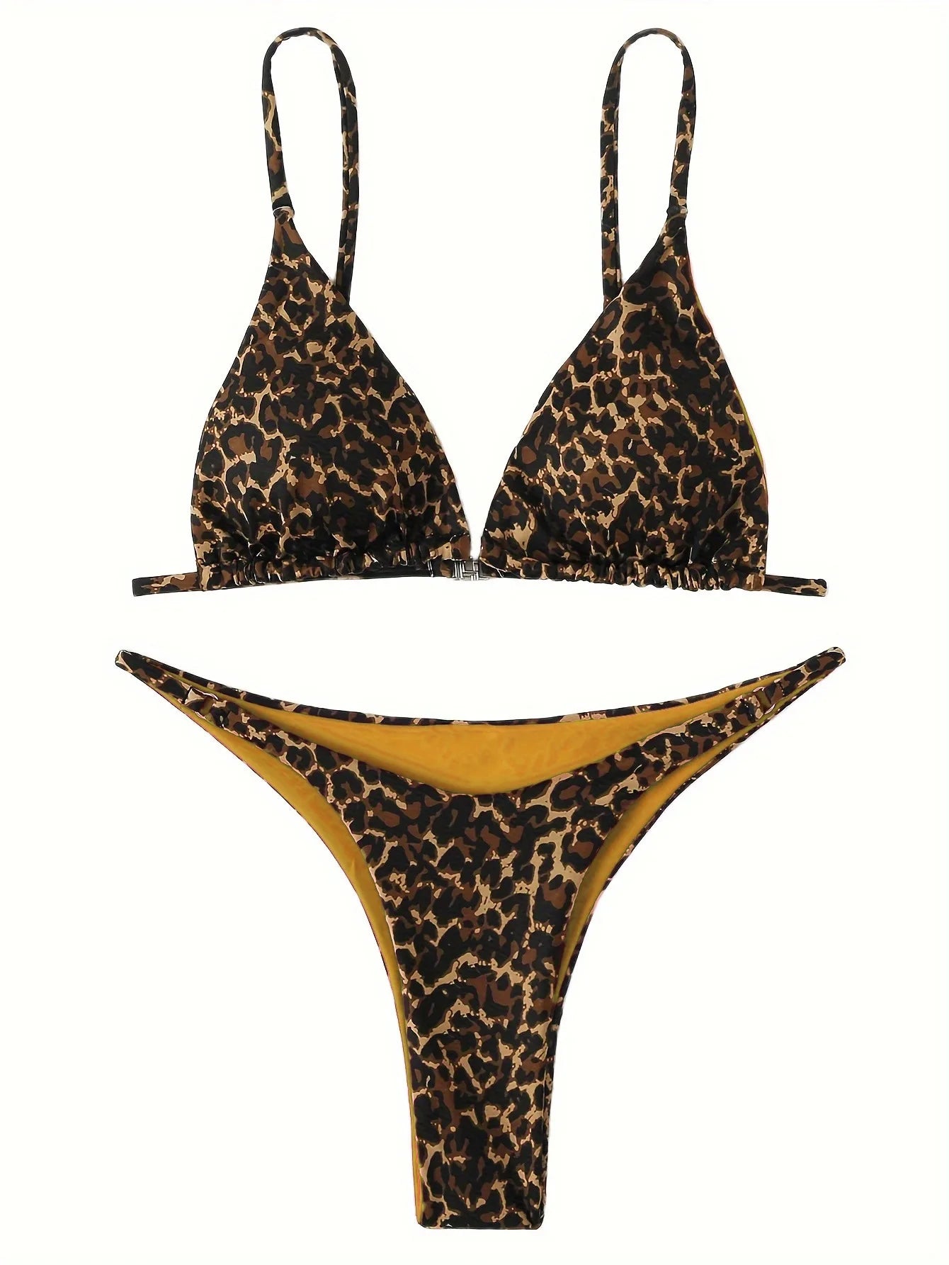 High Cut Micro Bikini Women Leopard Bandage Push Up Swimsuit Sexy Bathing Suit Padded Thong Swimwear Biquini Trajes De Baño 2026