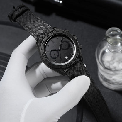 QINGXIYA Fashion Chronograph Quartz Watch for Men Sports Leather Strap Waterproof Date Luxury Mens Watches Relogio Masculino