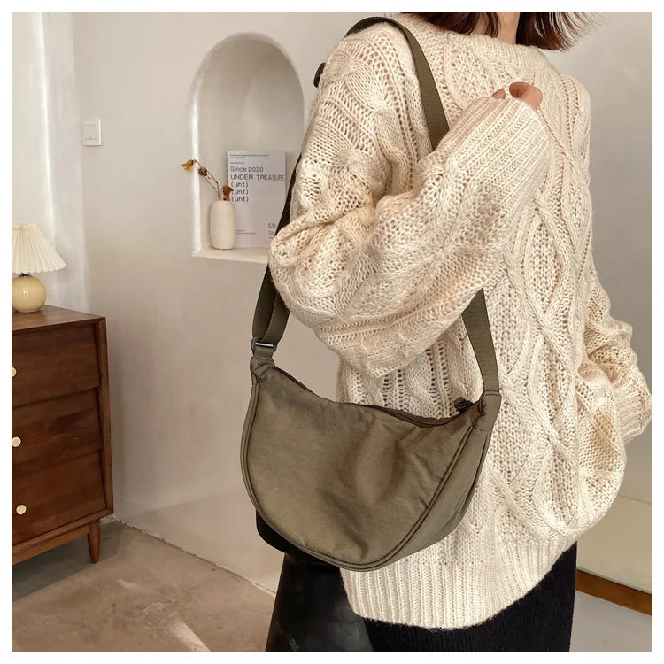 Convenient casual nylon women's crossbody bag shoulder bag large capacity handbag women's travel shopping bag women's wallet