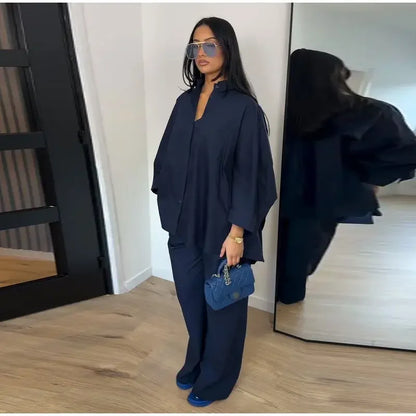 Solid Lapel Lace Patchwork Half Sleeve Shorts Set Women Chic Single Breasted Tops Pockets Pants Suits 2026 Daily Street Outfits