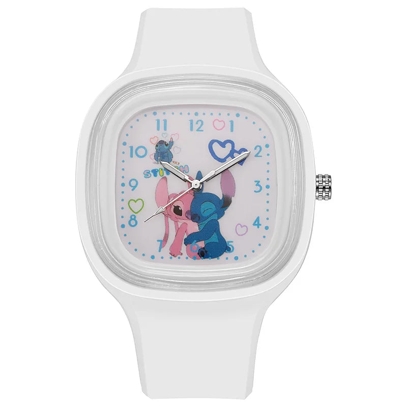 Fashion Stitch Kids Watches for Girls Cute Square Large Dial Children Women Quartz Clock Toys Accessories relogio infantil