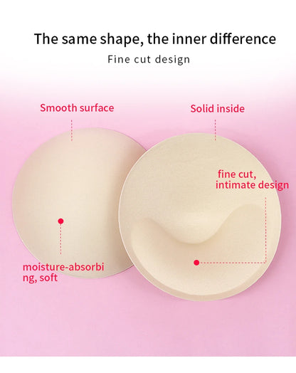 1pair Sponge Inserts In Bra Padded for Swimsuit Breast Push Up Fill Brassiere Breast Patch Pads Women Intimates Accessories