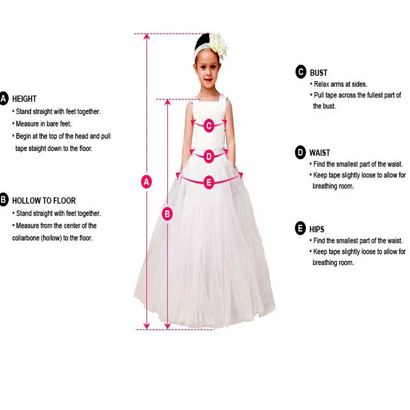 Pink Flower Girl Dresses Tulle Puffy Tiered Flory Pattern Long Sleeve For Wedding Birthday Party First Communion Gowns