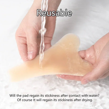 Women Invisible Concealer Panties Silicone Reusable for Swimsuit Underwear Camel Toe Leggings Privacy Stickiness Self-Adhesive