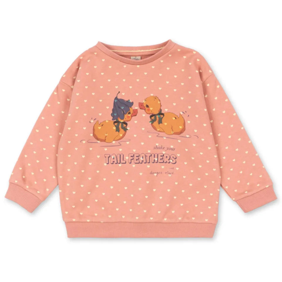 Fashion Girls Sweatshirts 2026 Spring Heart Cherry Printed Children Hoodies and Pant Suit Kids girl Cardiagn and Skirt Clothes