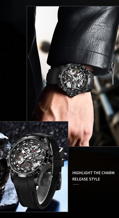 LIGE Top Luxury Automatic Watch For Men Mechanical Watches Men Sports Waterproof Stainless Steel Men Watch Reloj Hombre
