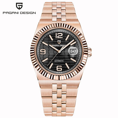 PAGANI DESIGN Watches Luxury Retro Mechanical Watches For Men Sapphire Glass New Waterproof Luminous Stainless Steel Men's Watch