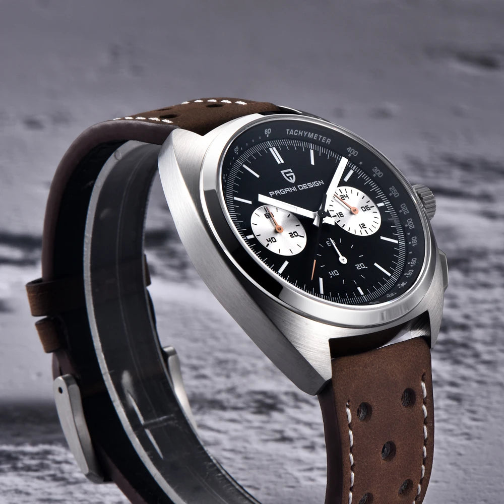 PAGANI DESIGN Men's Watches Luxury Quartz Wrist Watch For Men AR Sapphire Speed Chronograph Retro Dial Clock Reloj Hombre 2026