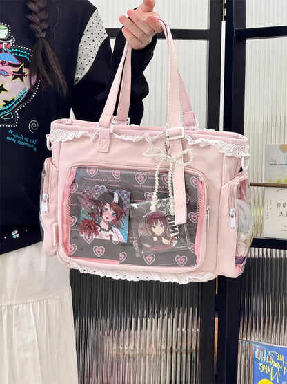 Ballet Girl Has A Large Appetite Itabag Japanese Two-Dimension Single Shoulder Cross Body Goods Bag Gift For Friends