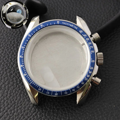 39.7mm MoonSwatch Chronograph Watches Stainless Steel Case Fit VK63 Movement Accessories Sapphire Glass Watch 20mm Strap Moon