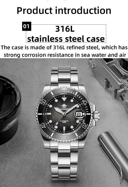 ADDIESDIVE Automatic Watch for Men Sapphire AR Coated 20Bar Supper Luminous Wristwatch Sports Mechanical Watches New AD2536