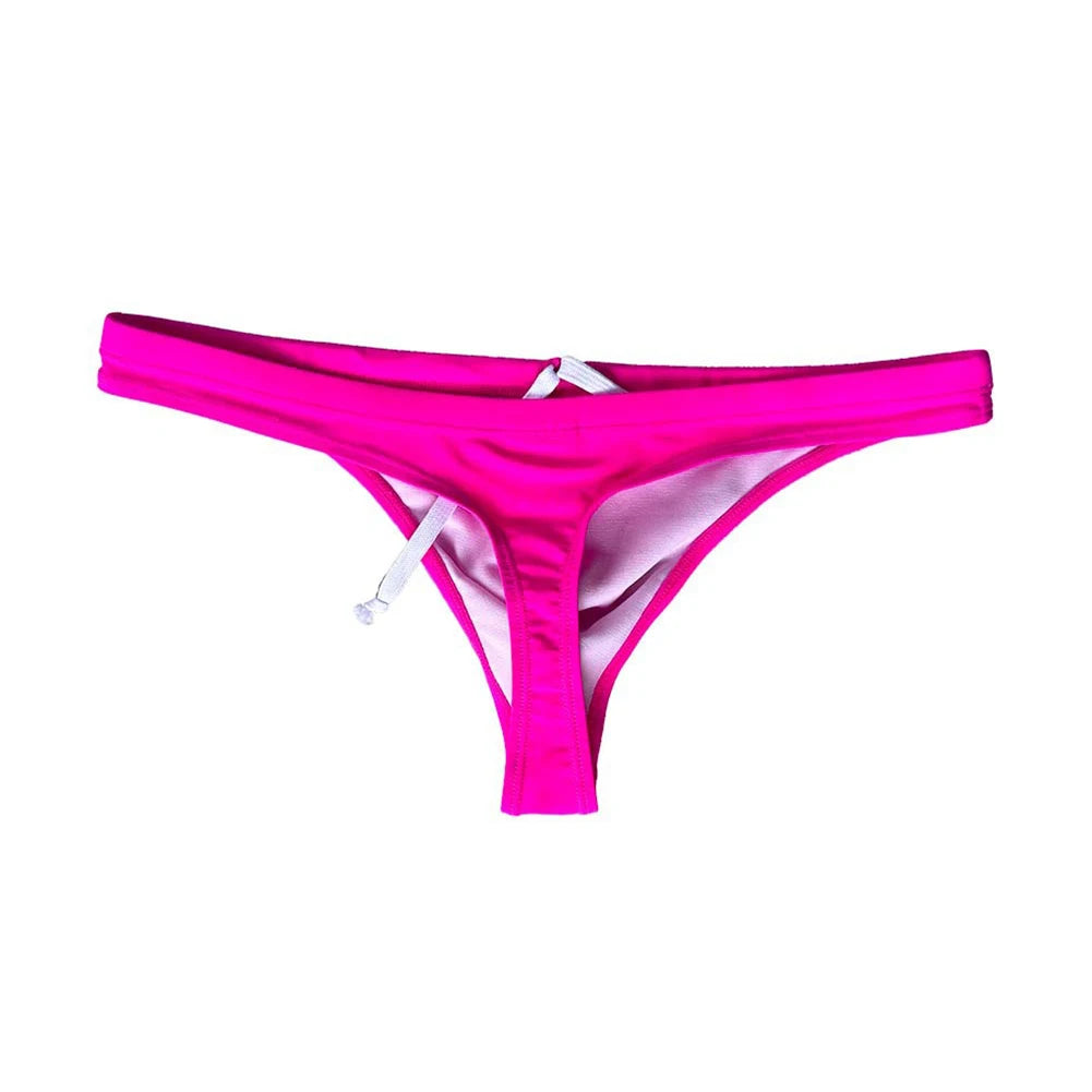 Men's Low Waist Swim G-strings Thongs Beach Shorts Swimsuit Bikinis Bathing Suit Swimwear Man Briefs Underwear