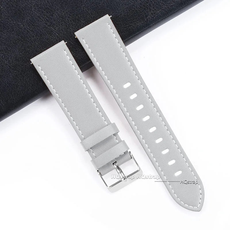 Genuine Calfskin Leather Watchbands Quick Release Watch Band 20mm 22mm for Smartwatch Strap Men Women Watches Accessories Belt