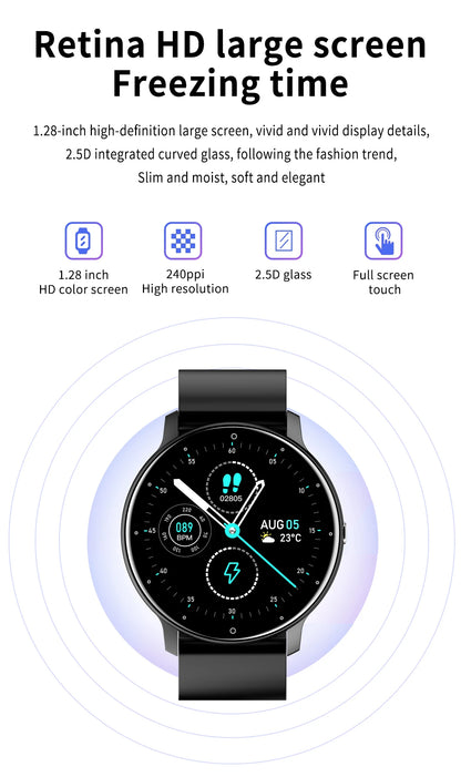 LIGE New Smart Watch Men Sports Fitness Watches Heart Rate Full Touch Screen Bluetooth Call 2026 New Ultra Light Smartwatch Men