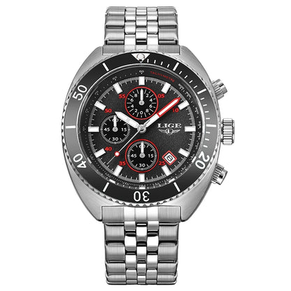LIGE New Business Luxury Watches Men Top Quality Fashion Quartz Wristwatches Male 30M Waterproof Casual Mens Watch Gifts Reloj