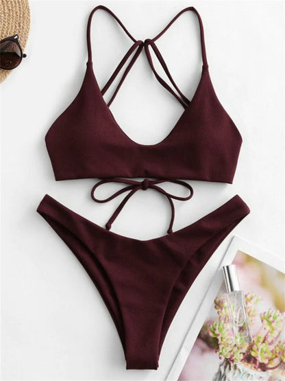 Sexy String Backless Bikini Push Up Extreme Swimsuit Micro Bikinis Vacation Swimwear Women Beach Outfits Bathing Suit Summer Set