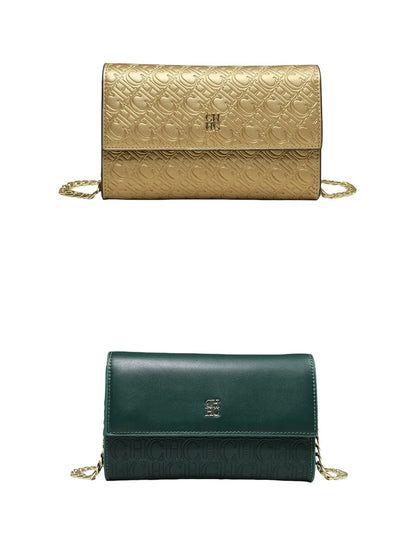 CH Fashion Women's Shoulder Bag with Letter Printing Design 2025 Festival Essential Versatile Women's Chain Bag