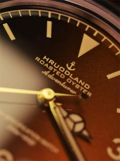 Hruodland 2025 36mm New Classic Automatic Men Dress Watches NH38 Mechanical Stainless Steel Bracelet Black Sport Wristwatch Male