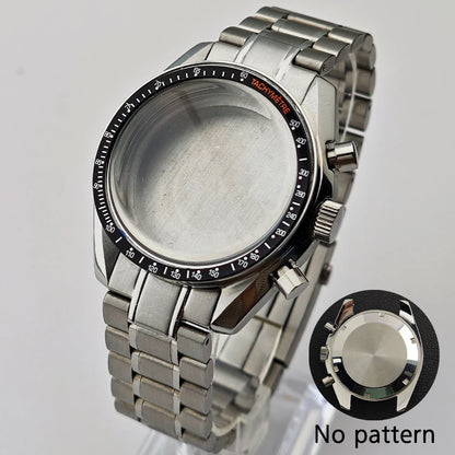 39.7mm Case Watches Metal Case Fits VK63 Movement Accessories Sapphire Glass Equipped With Bezel And Strap VK63 Dial