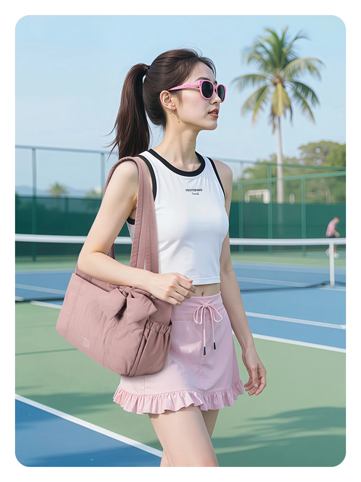 BAGSMART Versatile Travel Tote Bag Women Commuting Bag Multiple Pockets Messenger Handbag College School Shoulder Bag
