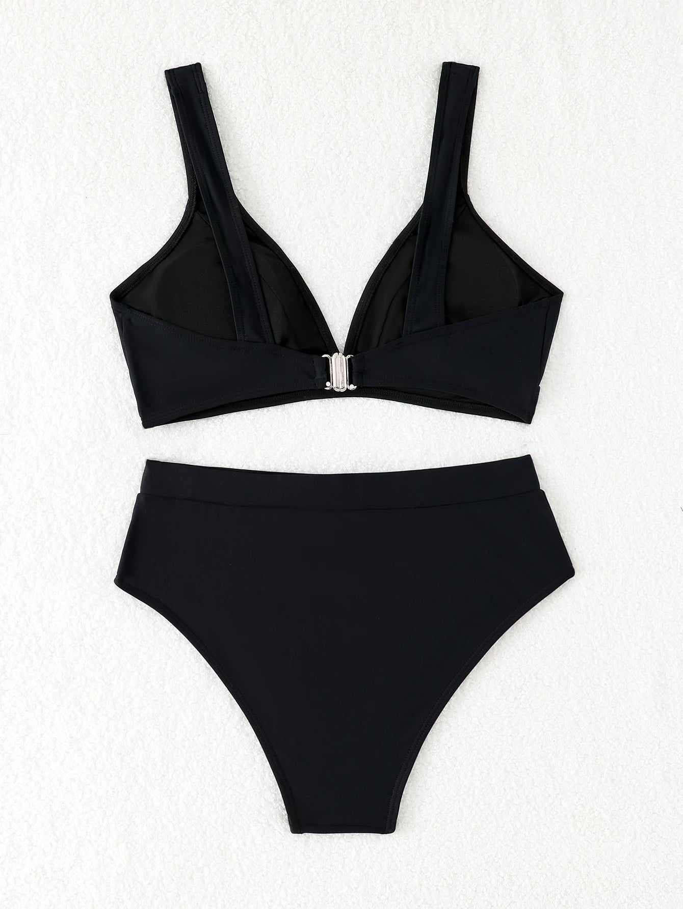 U-wire Bikinis 2026 Women High Waist Swimwear Solid Swimsuit Female Beachwear Summer Bathers Bathing Swimming Swim Suit XL