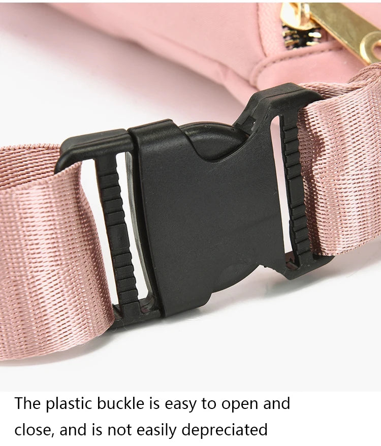 New Women Waist Bags for Women Oxford Leisure Color Chest Bag Shoulder Crossbody Waist Bags Handbags Female Messenger Belt Bags