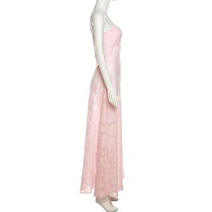 Ashgaily White Dress Women Halter Cotton Long Dress Lace Elegant Party Outfits Ladies Sexy Club Clothes
