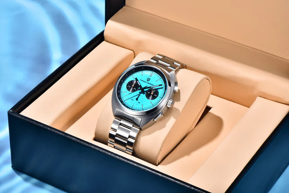 PAGANI DESIGN Men's Watches Luxury Quartz Wrist Watch For Men AR Sapphire Speed Chronograph Retro Dial Clock Reloj Hombre 2026