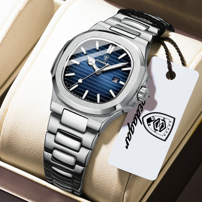 POEDAGAR Elegant Women's Watch Waterproof Luminous Date Fashion Ladies Wristwatch Stainless Steel Quartz Watches For Woman Reloj