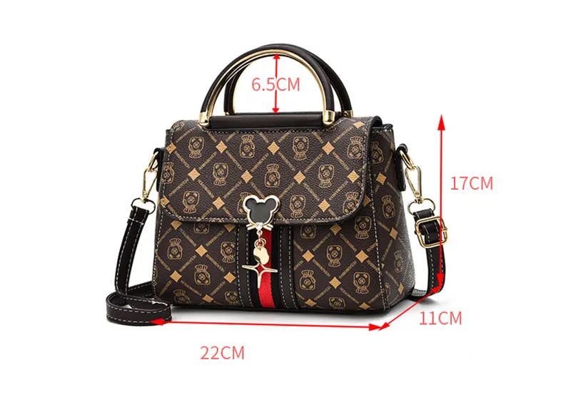 New Shoulder bag Women bag tote luxury designer handbag women Handbags leather Printed monogram single shoulder straddle bag