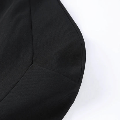Cropped Women Blazer Zipper Sleeveless Stand Collar Solid Elegant Female Shrugs Top Fashion Casual Party Clothing New 2026