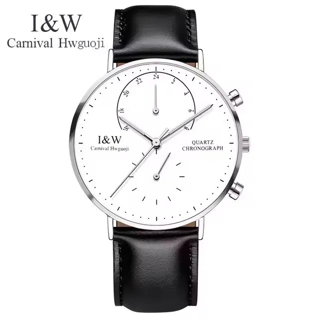 Carnival Brand Luxury Watches for Man Fashion Waterproof Rose Gold Silver Military Clock Men Quartz Wristwatches Reloj Hombre