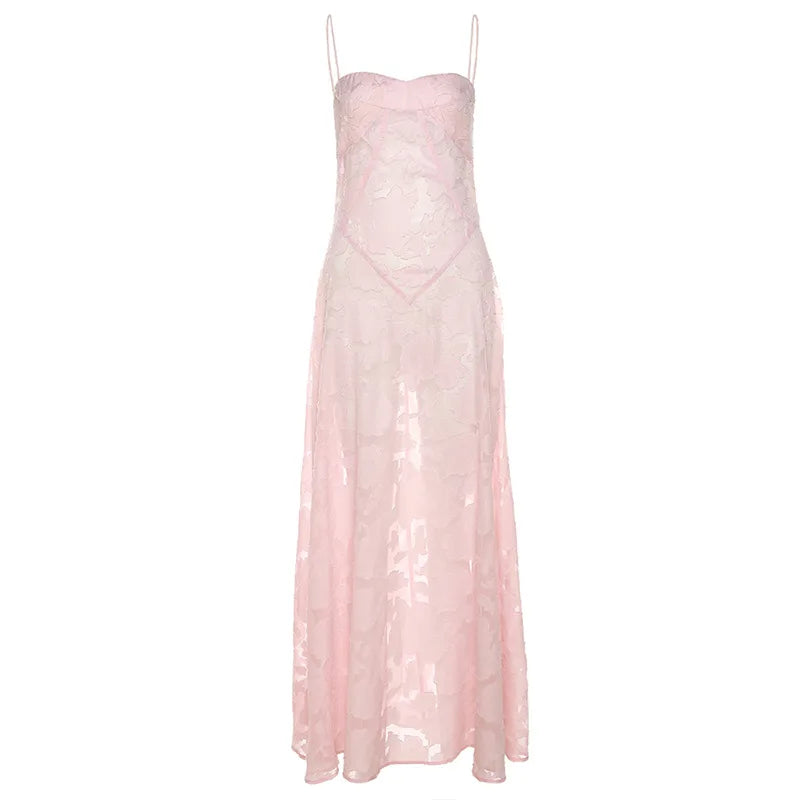 Ashgaily White Dress Women Halter Cotton Long Dress Lace Elegant Party Outfits Ladies Sexy Club Clothes