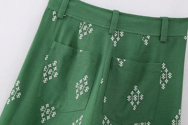Vintage Women Loose Boho Linen Pants 2023 Summer Fashion Ladies Vocation Soft Embroidery Trousers Female Casual Bottoms Chic